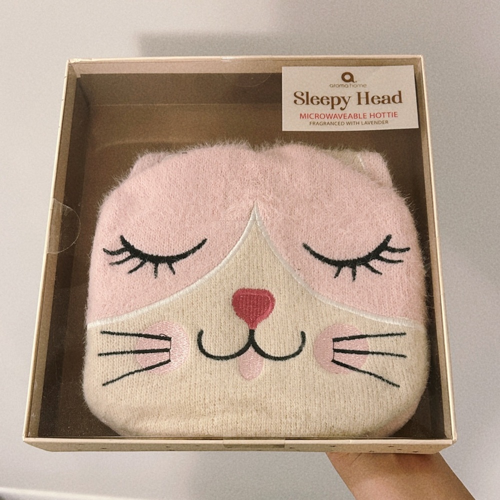 Aroma Home Pink Cat Sleepy Head Hottie